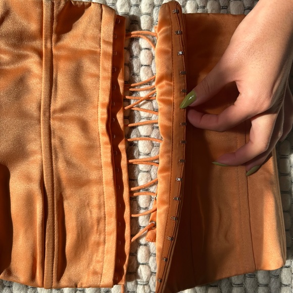 Danielle Guizio Strapless Corset - Sunset Orange - Picture 3 of 5
